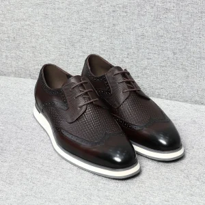 New Design Casual Wedding Office Business Derby Shoes, Men Genuine Leather Dress Shoes