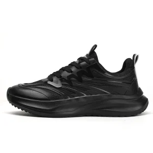 New Design Men Skateboard Shoes Fashion Casual Breathable Comfort PU Lace-up Walking Style Shoes