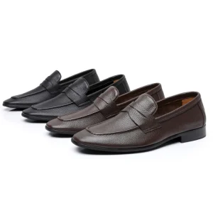 New Design Men’s Genuine Leather Oxford Dress Loafers Breathable Business Office Shoes Anti Slippery Comfort Formal Business