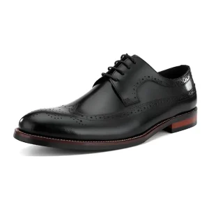 New Fashion Design Wear-Resistant Genuine Leather Derby Shoes for Men Formal Business Shoes