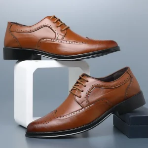 New Fashion Extra Sized Mens Loafers Dress Shoes Genuine Leather Upper Dress Shoes for Men