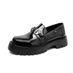 New Fashion Men’s PU Leather Dress Shoes Formal Office Horsebit Loafers Price Men Canvas Shoes and Leisure Shoes