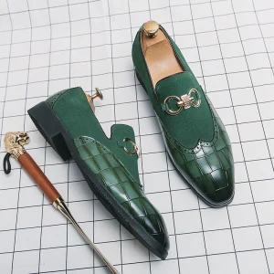 New Fashion Style Men’s Dress Leather Shoes Slip On Formal Oxford Wedding Party Office Shoes Men
