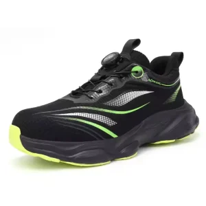 New Fashionable Breathable Anti Puncture Anti Smash Steel Toe Safety Shoes for Men Light Industrial Fabric Knitting+TPU