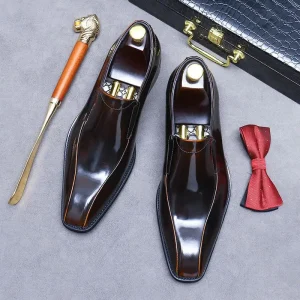 New Fashionable Style Mixed-Color Men’s Shoes With Rubber Soles Custom-Made by Hand High-Quality Men’s Shoes for Men