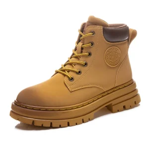 New Men’s Boot Fashion Casual Shoes Round Toe Chaussures Pour Hommes Zapatos De Hombre