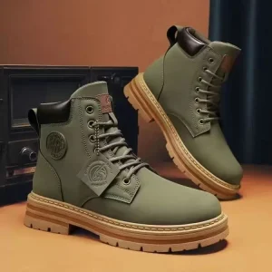 New Men’s Boot Fashion Casual Shoes Round Toe Chaussures Pour Hommes Zapatos De Hombre