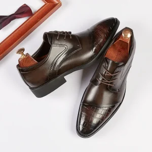 New Men’s Casual Office Derby Wedding Shoes Soft Soled Gentlemen Dress