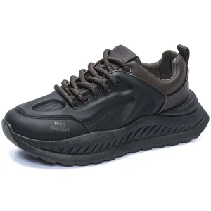 New Men’s Dad Shoes Comfortable Sports Casual Mesh Lining Lace Up Closure Hot Spring Autumn Fashion Thick Soled Versatile