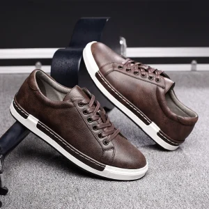 New Men’s Fashion Durable Business Leather Shoes Men’s Casual Outdoor Walking Shoes