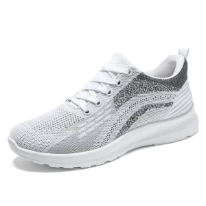 New Men’s Lightweight Sporty Casual Shoes Breathable Fly Woven Single Lace Up for Spring Winter Walking