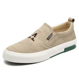 New Men’s Shoes Fashionable Comfortable Casual Men’s Canvas Shoes Solid color Printed Board Shoes