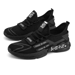 New Men’s Spring Casual Shoes Mesh Upper Breathable Lightweight Soft Sole Sneakers