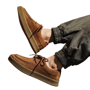 New Men’s Suede Running Shoes Fashion Sports Versatile Casual Classic Trendy Genuine Leather Midsole All Seasons