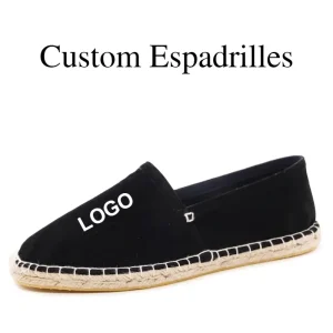 New Model Men’s Lightweight Casual Shoes Canvas Loafers Slip On Embossed Logo Flat Espadrilles