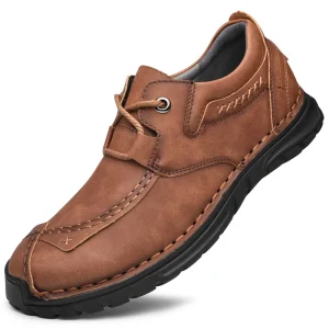 New Model Walking Dress Genuine Leather Men’s Black Casual Dress Shoes