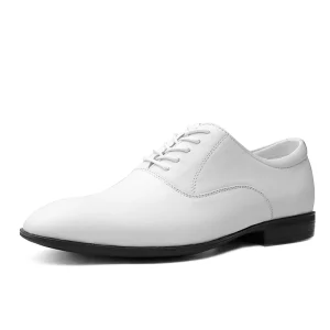 New Products Ideas Handmade Men’s White Genuine Leather Formal Shoes Oxford Dress Wedding Shoes