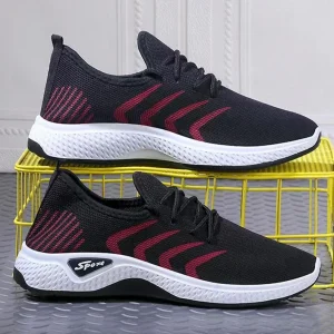 New Sports Shoes with Casual Lightweight Sole and Anti slip Black Work Shoes for Men