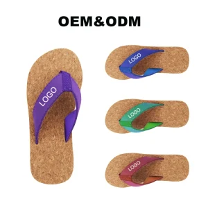 New Style Custom Natural Cork Flip Flops Personalized Brand Beach Sandals Eco-friendly OEM ODM Manufacturer