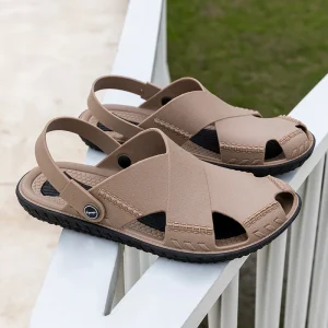 New Style Fashion Best Quality Indoor Outdoor Beach Men’s Casual Shoes Summer Comfort PVC Leather Sandal for Men