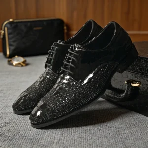 New Style Formal Shoes for Men Genuine Leather Party Men’s Smart Shoes Zapatos Elegantes Para Hombres Wedding Italian Shoes Men