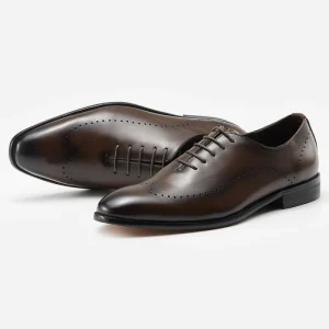 New Style Full Grain Leather Oxford Shoes for Men Stitch Durable Business Dress Oxfords Customization