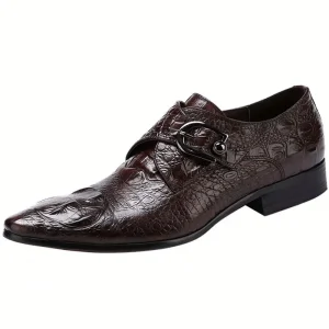 New Style Men’s Derby Shoes Round Toe Fashion Cocktail Shoes Check Pattern Style Customized Men’s Shoes