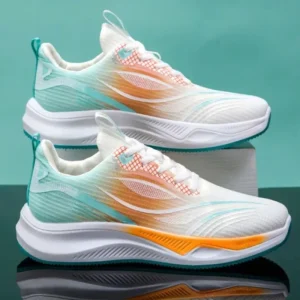 New Style Sporty Breathable Wear Resistant Light Weight Cushioning Summer Anti-Odor Running Shoes for Teenagers Mens