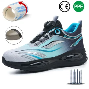 New Style Steel Toe Sports Men’s Safety Shoes Leather Upper Breathable Durable Winter Autumn Spring Summer
