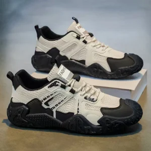 New Summer Men Breathable Black Athletic Casual Shoes Outdoor Wear Resistant Trekking Mountaineering Sneakers
