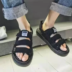 New Summer Men’s Sandals Three Straps Suitable Outdoor Casual Wear Breathable Non slip Thick soled Beach Sports Vietnamese