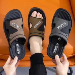 New Thick soled Anti slip Men’s Summer Sandals for Outdoor Wear on the Beach Popular in Africa. European and American Style