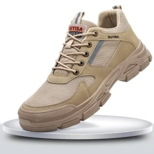 New Work Shoes Men’s and Women’s Casual Safety Shoes Steel Toe Anti puncture Lightweight Shoes
