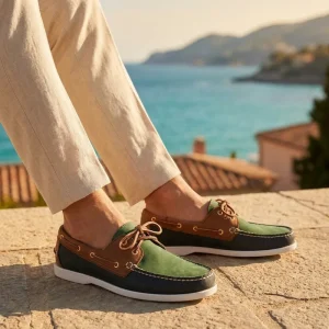 Nubuck Cow Leather Breathable Lightweight Hard wearing Platform Walking Casual Fashion Barefoot Comfort Spring Low Cut Men’s