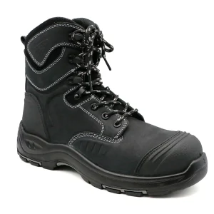 Nubuck Leather Industry Footwear Boot Fiberglass Toe Waterproof Anti slip Tactical Safety Shoes for Men