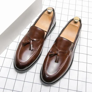 Nubuck Men’s Classical Dress Shoes Business Oxfords Style Leather Single Shoes Handmade Wedding Party Shoes New Designs