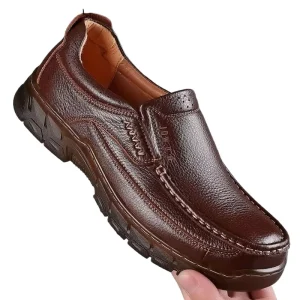 ODM High Grade TPR Sole Mens Dress Shoes Cow Leather Oxfords Business Casual Shoes Men