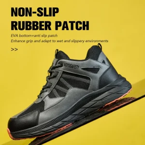 OEM Casual Mesh and Microfiber Upper Steel Toe Industrial Safety Shoes for Men Big Size 48