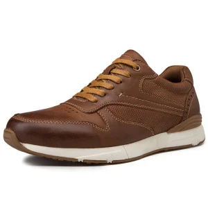 OEM Custom Logo Leather Men’s Sneakers Running Walking Style Fashion Trendy Shoes Small Order Manufacturer