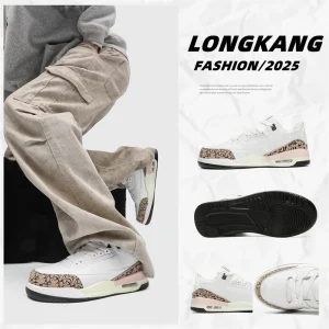 OEM Custom New Trend Retro Men’s Basketball Sneaker High Top Sporty Walking Shoes Outdoor Casual Anti Slip Gym Training