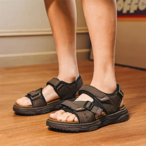 OEM Men’s Outdoor Hiking Sandals Lightweight Breathable Open Toe Sport Sandals Non slip Thick Sole Casual Beach Sandals for Men