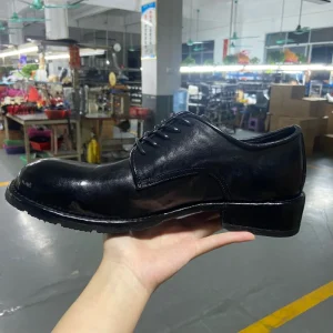 OEM Men’s Waterwashed Genuine Leather Derby Shoes Custom Goodyear Welt Lace Up Comfort Wedding Shoes All Seasons