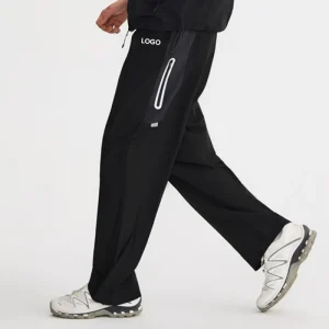 OEM ODM Custom Men’s Active Bottoms Quick Dry Woven Long Pants For Outdoor Hiking Climbing Running Breathable Casual