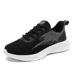 OEM ODM Custom Sneakers Breathable Casual Fly Woven Outdoor Fashion Men’s Sport Running Shoes