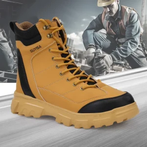 OEM/ODM Leather Men’s Safety Shoes for Industrial Use Safety Boots for Men