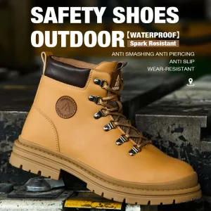 OEM Winter Factory Construction Safety Boots Steel Toe Mid Cut Canvas Upper Suede Fur Lining Custom Unisex Anti Slip Work Boots