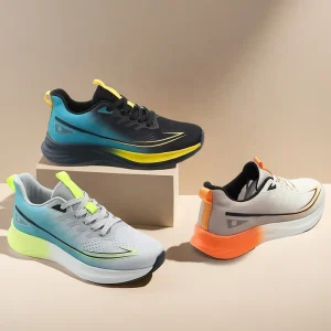 OLICOM OEM Custom Men’s Running Shoes Breathable Mesh Jacques Upper Anti-slip Shock Absorption Trainers for Road Running Jogging