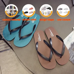 Oem and Odm Flip-Flops Slippers Trend Non-Slip Soft Sole Personality Wear-Resistant Men’s Sandals Fashion Wear Beach