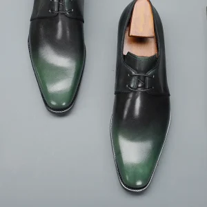 Office Formal Shoes for Men Lace-up Business Oxford Leather Shoes Wedding Dress Shoes