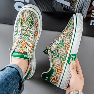 Old Beijing Cloth Shoes Men’s Canvas Shoes Thin Trendy Footwear Youth Trendy Versatile Casual Skateboarding Shoes